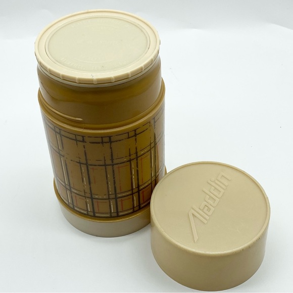 Vintage 1970s Aladdin Plaid Thermos AS IS - Picture 6 of 7